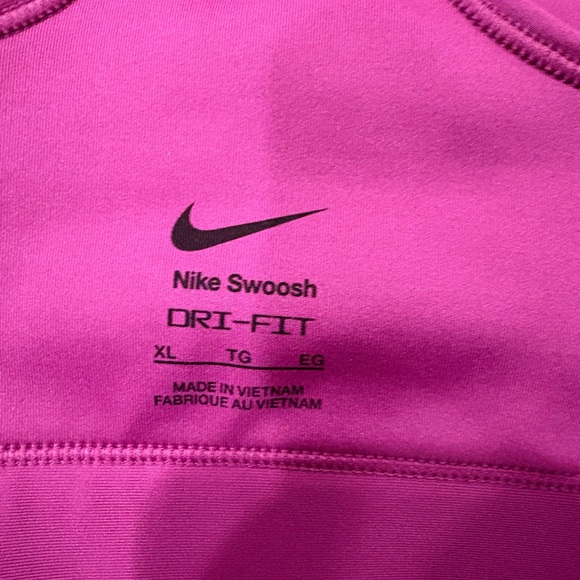 Nike Swoosh Womens Medium Support Sports Bra NWT Size XL Magenta Purple - Picture 5 of 8